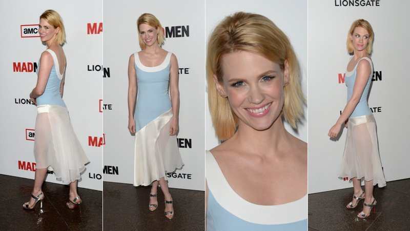 Illustration for article titled Really Pretty Dresses and Really Bad Hair at the Mad Men Premiere